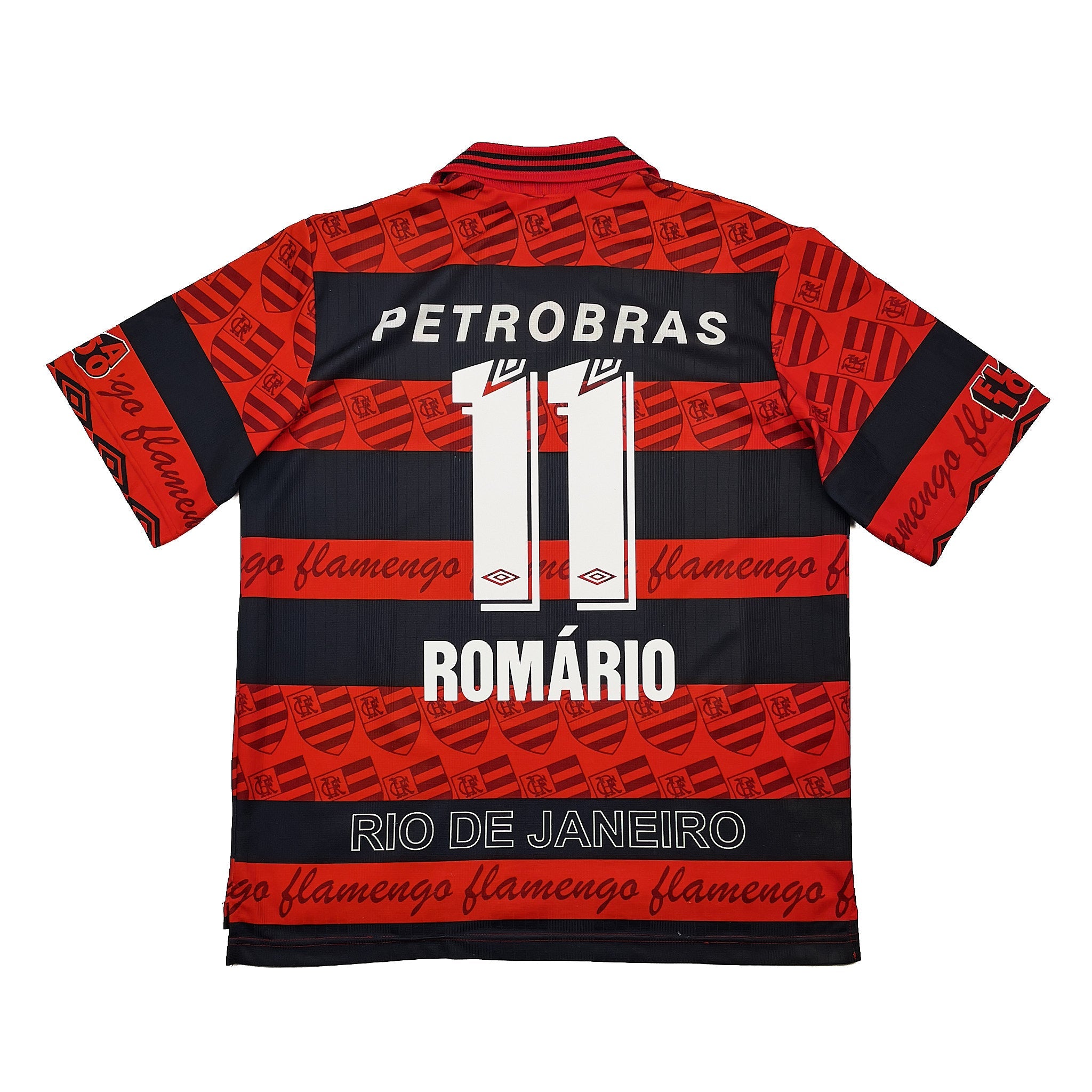 Buy 1995/96 Flamengo Romario 11 *Centenary* Home Shirt (XL) Umbro ~ Free worldwide shipping available ~ Authentic Vintage Football Shirts from Cult Kits