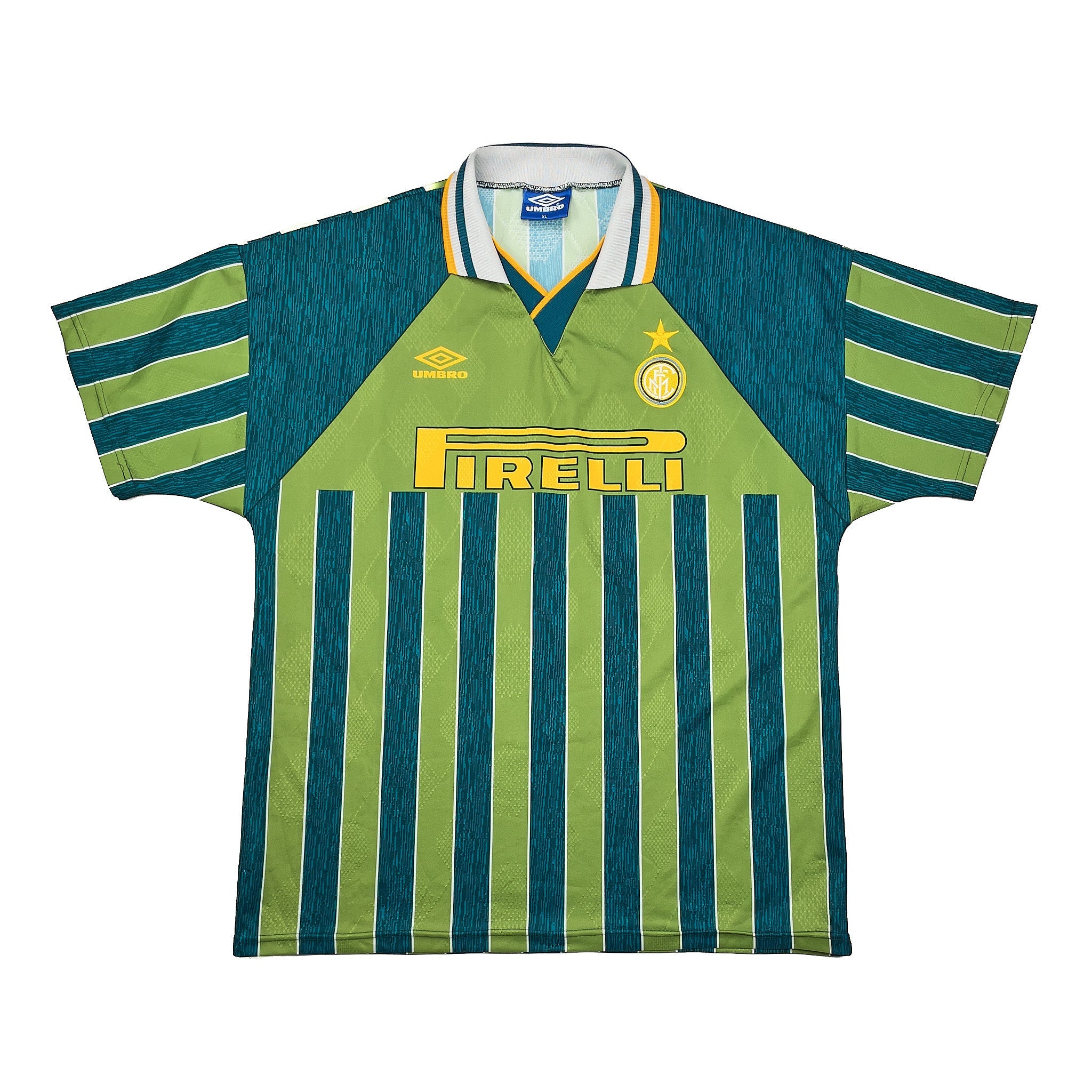 Buy 1995/96 INTER MILAN BRANCA 27 AWAY SHIRT (XL) UMBRO ~ Free worldwide shipping available ~ Authentic Vintage Football Shirts from Cult Kits