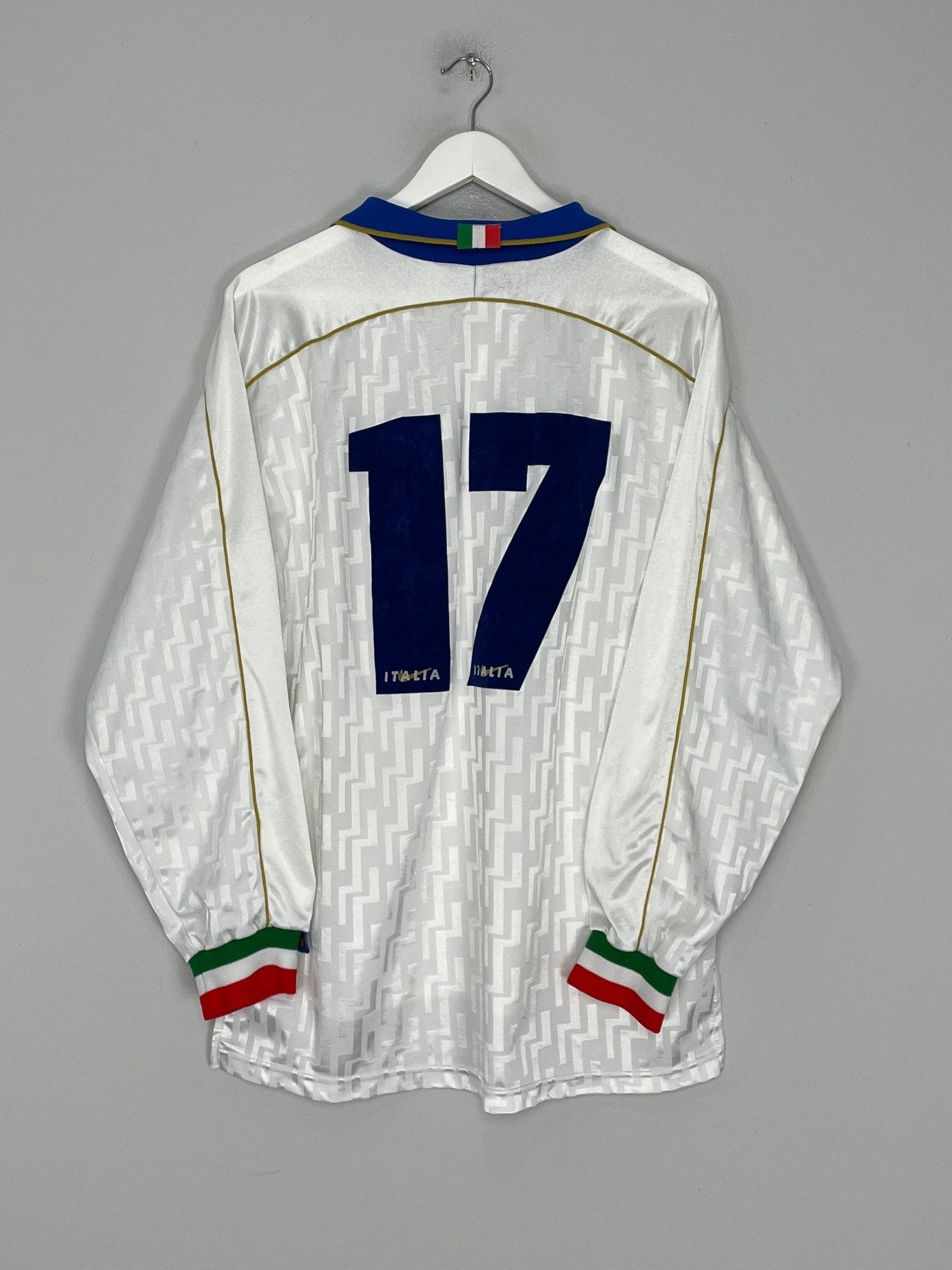1995/96 ITALY #17 L/S *PLAYER ISSUE* AWAY SHIRT (L) NIKE – Cult Kits