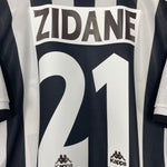 Shop 1995/96 JUVENTUS ZIDANE #21 HOME SHIRT (L) KAPPA, classic football shirts, vintage football shirts & retro soccer jerseys at Cult Kits
