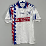 Shop 1995/96 KARLSRUHE HOME SHIRT (M) ADIDAS, classic football shirts, vintage football shirts & retro soccer jerseys at Cult Kits