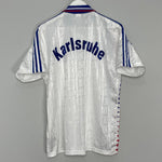 Shop 1995/96 KARLSRUHE HOME SHIRT (M) ADIDAS, classic football shirts, vintage football shirts & retro soccer jerseys at Cult Kits