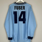 1995/96 LAZIO FUSER 14 *MATCH ISSUE* L/S HOME SHIRT (L) UMBRO - Cult Kits - Large - Buy Vintage Football Shirts, Authentic Retro Football Shirts For Sale, Classic Football Shirts & Soccer Jersey