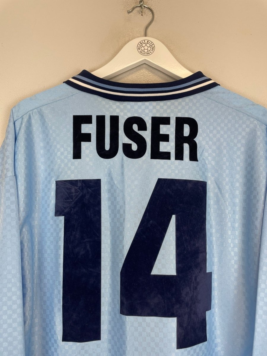 1995/96 LAZIO FUSER 14 *MATCH ISSUE* L/S HOME SHIRT (L) UMBRO - Cult Kits - Large - Buy Vintage Football Shirts, Authentic Retro Football Shirts For Sale, Classic Football Shirts & Soccer Jersey