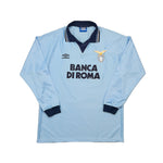 Buy 1995/96 Lazio Fuser 14 *Match Issue* L/S Home Shirt (L) Umbro ~ Free worldwide shipping ~ Authentic Vintage Football Shirts from Cult Kits