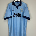 1995/96 LAZIO SIGNORI 11 *MATCH ISSUE* HOME SHIRT (XL) UMBRO - Cult Kits - XL - Buy Vintage Football Shirts, Authentic Retro Football Shirts For Sale, Classic Football Shirts & Soccer Jersey