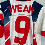 Shop 1995/96 LIBERIA WEAH #9 AWAY SHIRT (XL) DIADORA, classic football shirts, vintage football shirts & retro soccer jerseys at Cult Kits