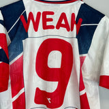 Shop 1995/96 LIBERIA WEAH #9 AWAY SHIRT (XL) DIADORA, classic football shirts, vintage football shirts & retro soccer jerseys at Cult Kits