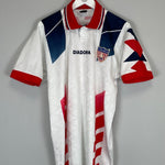Shop 1995/96 LIBERIA WEAH #9 AWAY SHIRT (XL) DIADORA, classic football shirts, vintage football shirts & retro soccer jerseys at Cult Kits