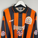 Shop 1995/96 LUTON TOWN L/S *PLAYER ISSUE* AWAY SHIRT (XXL) PONY, classic football shirts, vintage football shirts & retro soccer jerseys at Cult Kits