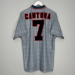 Shop 1995/96 MANCHESTER UNITED CANTONA #7 AWAY SHIRT (L) UMBRO, classic football shirts, vintage football shirts & retro soccer jerseys at Cult Kits
