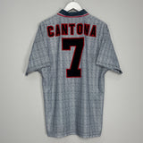 Shop 1995/96 MANCHESTER UNITED CANTONA #7 AWAY SHIRT (L) UMBRO, classic football shirts, vintage football shirts & retro soccer jerseys at Cult Kits
