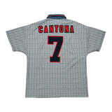 Buy 1995/96 Manchester United Cantona 7 Away Shirt (L) Umbro ~ Free worldwide shipping available ~ Authentic Vintage Football Shirts from Cult Kits