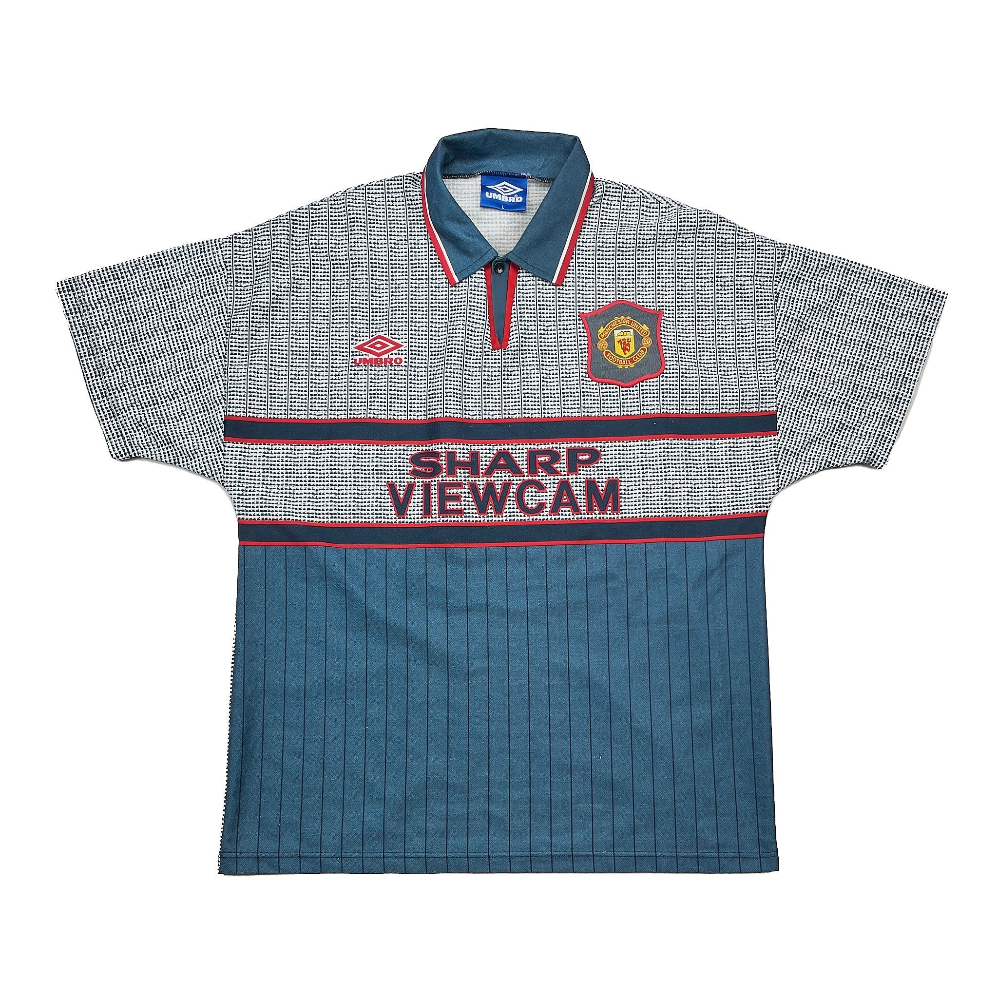 Buy 1995/96 Manchester United Cantona 7 Away Shirt (L) Umbro ~ Free worldwide shipping available ~ Authentic Vintage Football Shirts from Cult Kits