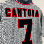 Shop 1995/96 MANCHESTER UNITED CANTONA #7 *BNWT* AWAY SHIRT (L) UMBRO, classic football shirts, vintage football shirts & retro soccer jerseys at Cult Kits