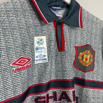 Shop 1995/96 MANCHESTER UNITED CANTONA #7 *BNWT* AWAY SHIRT (XL) UMBRO, classic football shirts, vintage football shirts & retro soccer jerseys at Cult Kits