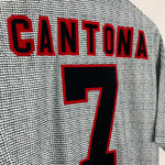 Shop 1995/96 MANCHESTER UNITED CANTONA #7 *BNWT* AWAY SHIRT (XL) UMBRO, classic football shirts, vintage football shirts & retro soccer jerseys at Cult Kits