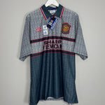 Shop 1995/96 MANCHESTER UNITED CANTONA #7 *BNWT* AWAY SHIRT (XXL) UMBRO, classic football shirts, vintage football shirts & retro soccer jerseys at Cult Kits