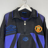 1995/96 MANCHESTER UNITED DRILL TOP (L) UMBRO - Cult Kits - Large - Buy Vintage Football Shirts, Authentic Retro Football Shirts For Sale, Classic Football Shirts & Soccer Jersey