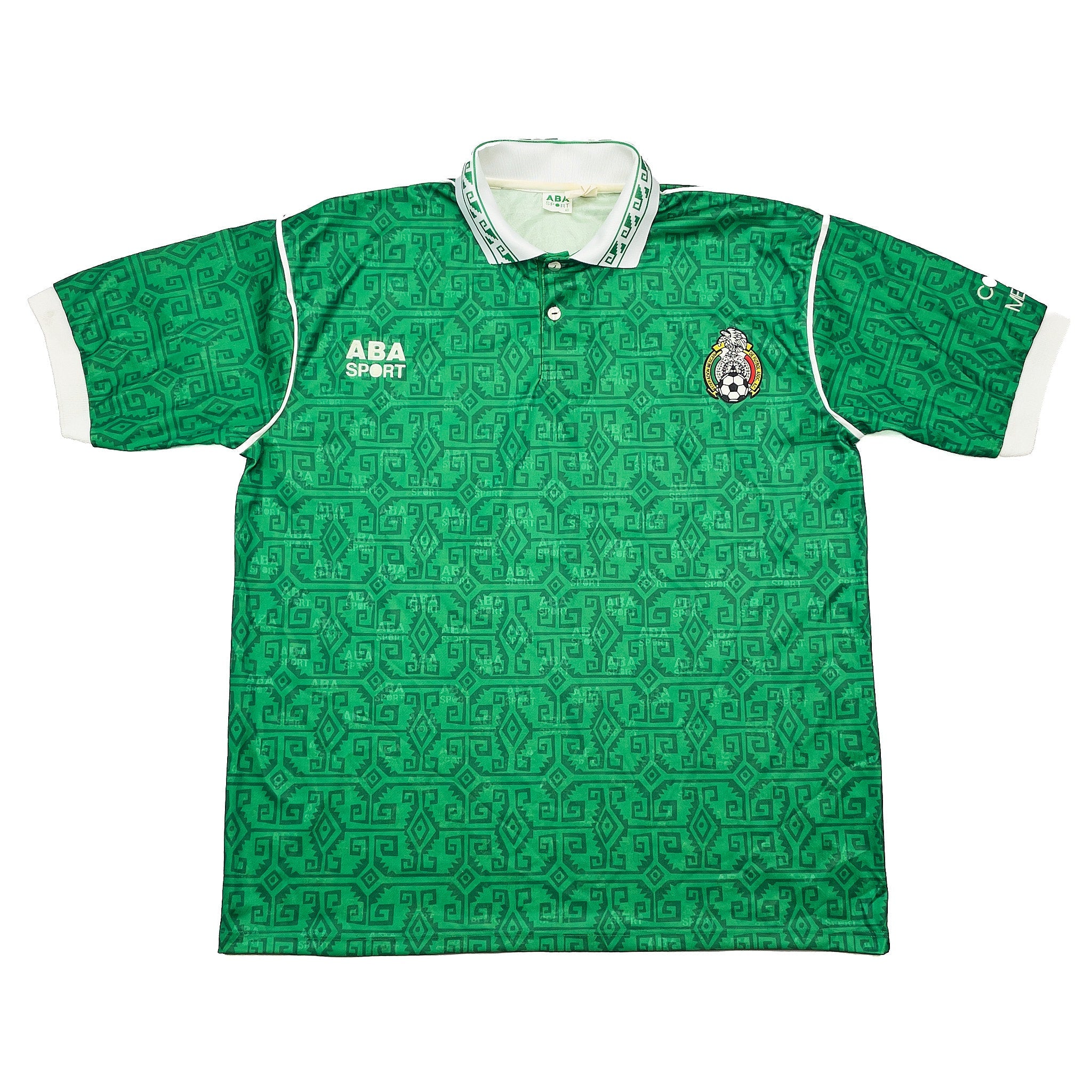 Buy 1995/96 Mexico 12 Home Shirt (L) Aba Sport ~ Free worldwide shipping available ~ Authentic Vintage Football Shirts from Cult Kits