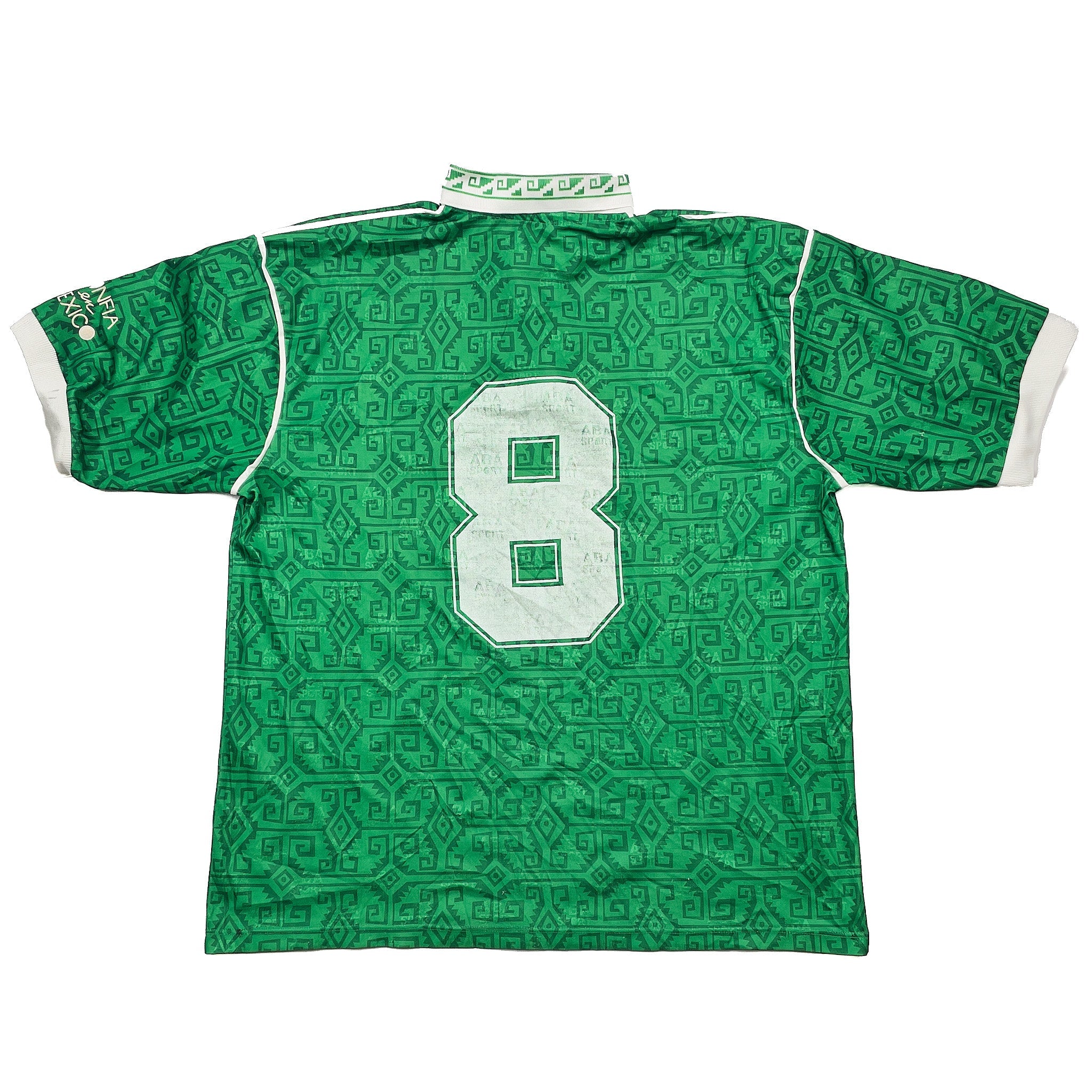 Buy 1995/96 Mexico 8 Home Shirt (M) Aba Sport ~ Free worldwide shipping available ~ Authentic Vintage Football Shirts from Cult Kits