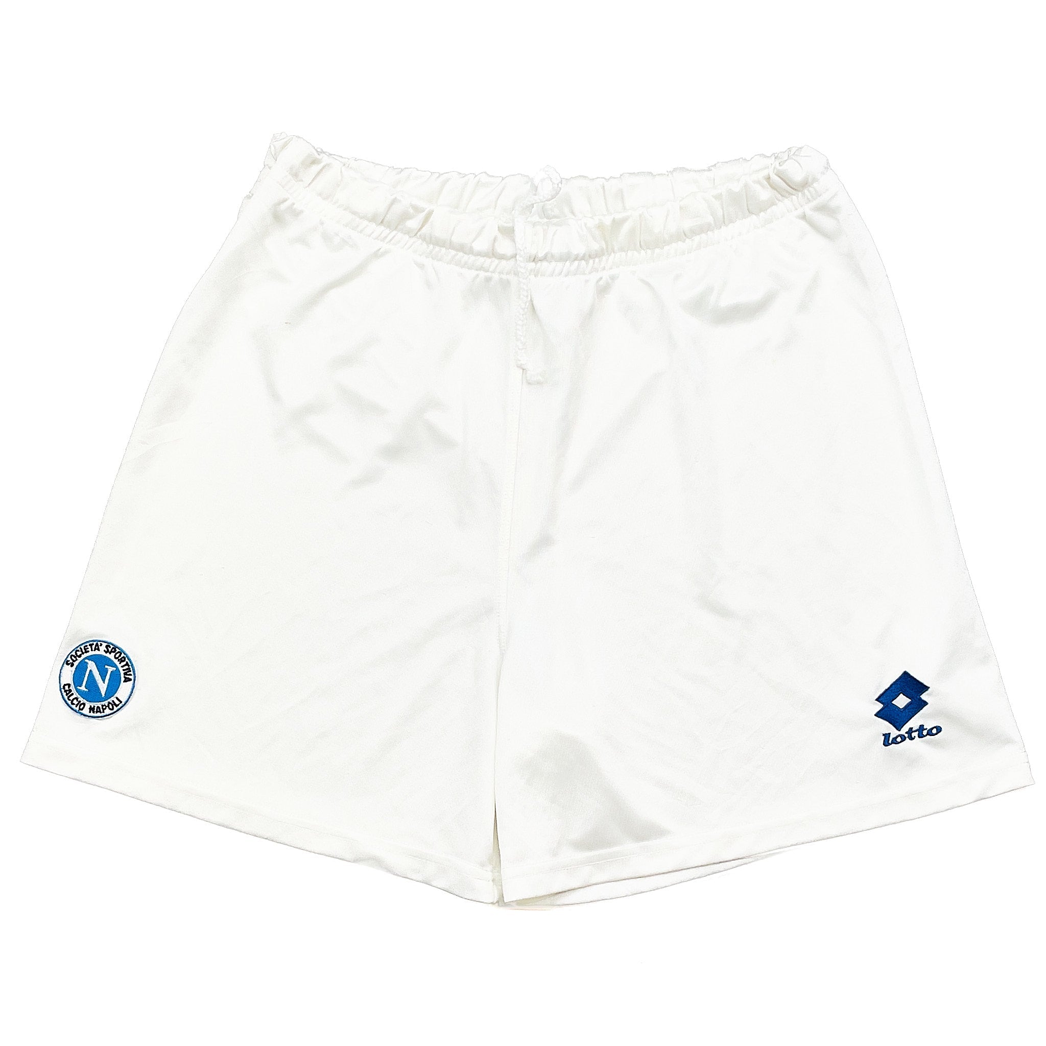 Buy 1995/96 Napoli Shorts (L) Lotto ~ Free worldwide shipping ~ Authentic Vintage Football Shirts from Cult Kits
