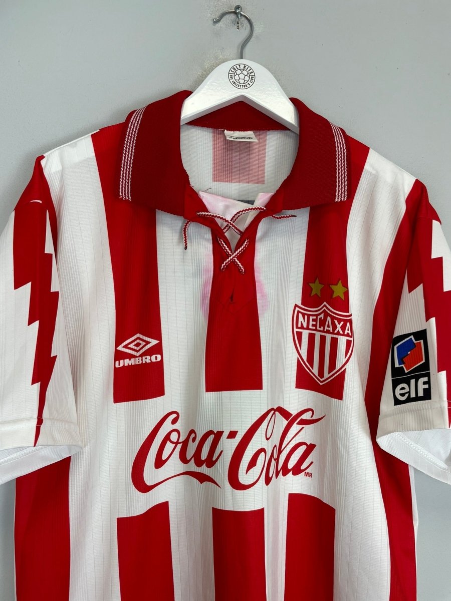 1995/96 NECAXA 6 HOME SHIRT (L) UMBRO - Cult Kits - Large - Buy Vintage Football Shirts, Authentic Retro Football Shirts For Sale, Classic Football Shirts & Soccer Jersey