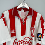 Shop 1995/96 NECAXA HOME SHIRT (XL) UMBRO, classic football shirts, vintage football shirts & retro soccer jerseys at Cult Kits