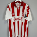 Shop 1995/96 NECAXA HOME SHIRT (XL) UMBRO, classic football shirts, vintage football shirts & retro soccer jerseys at Cult Kits