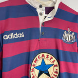 Shop 1995/96 NEWCASTLE UNITED GINOLA #14 AWAY SHIRT (L) ADIDAS, classic football shirts, vintage football shirts & retro soccer jerseys at Cult Kits