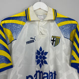 Shop 1995/96 PARMA HOME SHIRT (L) PUMA, classic football shirts, vintage football shirts & retro soccer jerseys at Cult Kits