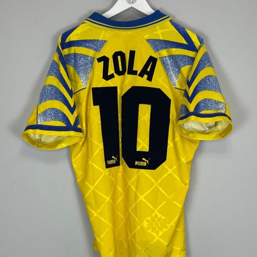 1995/96 PARMA ZOLA 10 HOME SHIRT (L) PUMA - Cult Kits - Large - Buy Vintage Football Shirts, Authentic Retro Football Shirts For Sale, Classic Football Shirts & Soccer Jersey