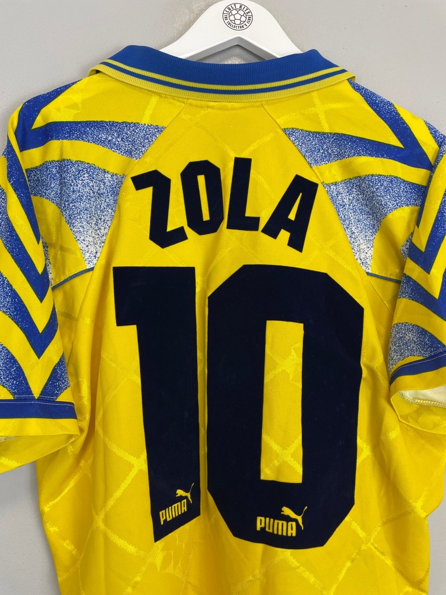 1995/96 PARMA ZOLA 10 HOME SHIRT (L) PUMA - Cult Kits - Large - Buy Vintage Football Shirts, Authentic Retro Football Shirts For Sale, Classic Football Shirts & Soccer Jersey