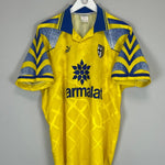 1995/96 PARMA ZOLA 10 HOME SHIRT (L) PUMA - Cult Kits - Large - Buy Vintage Football Shirts, Authentic Retro Football Shirts For Sale, Classic Football Shirts & Soccer Jersey