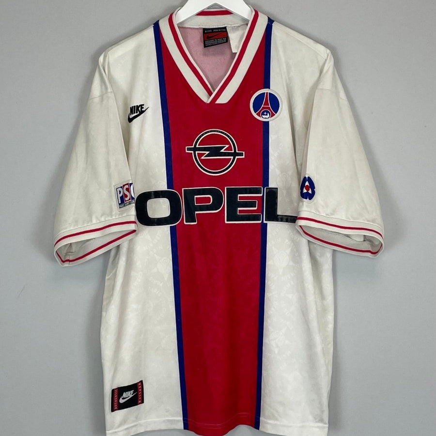 1995/96 PSG AWAY SHIRT (XL) NIKE - Cult Kits - XL - Buy Vintage Football Shirts, Authentic Retro Football Shirts For Sale, Classic Football Shirts & Soccer Jersey