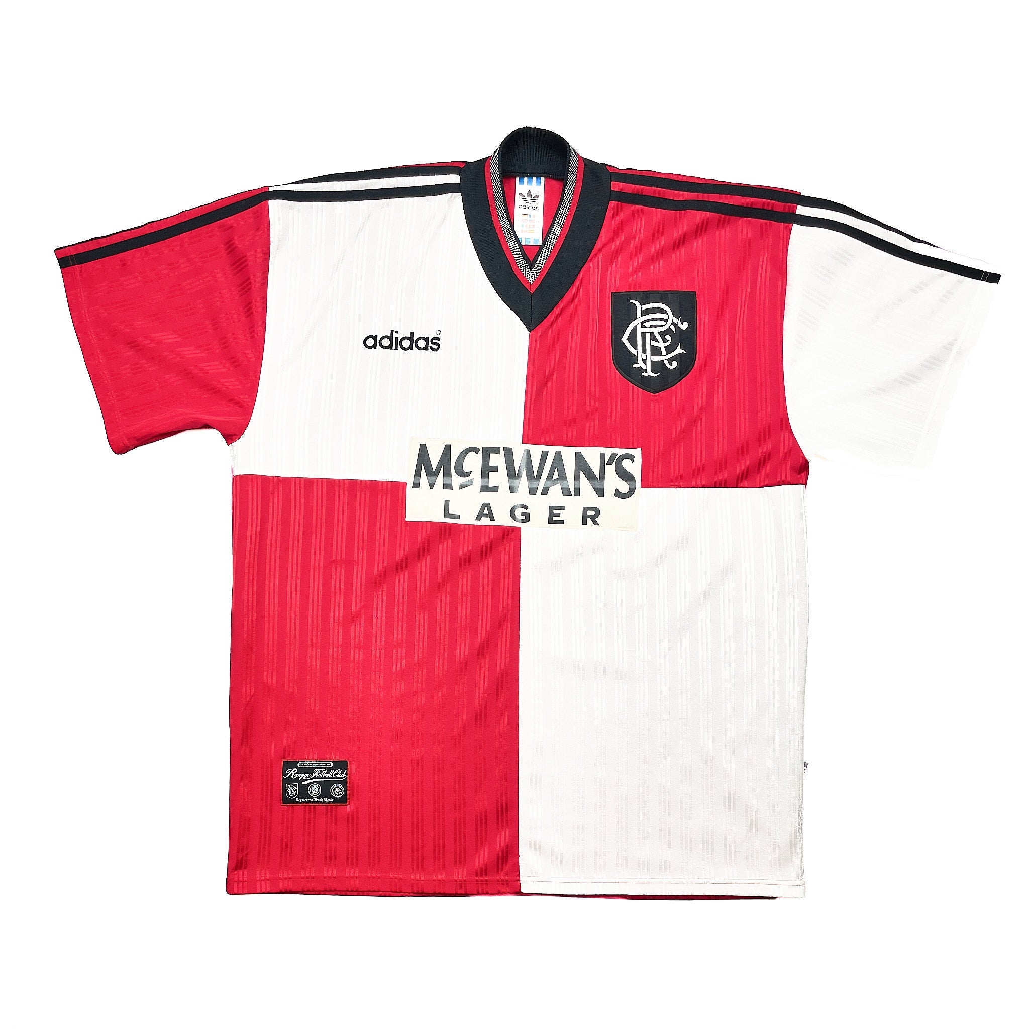Buy 1995/96 Rangers Away Shirt (XXL) Adidas ~ Free worldwide shipping ~ Authentic Vintage Football Shirts from Cult Kits