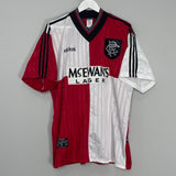 Shop 1995/96 RANGERS *MINT* AWAY SHIRT (XL) ADIDAS, classic football shirts, vintage football shirts & retro soccer jerseys at Cult Kits