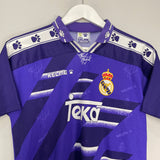 Shop 1995/96 REAL MADRID AWAY SHIRT (XL.KIDS) KELME, classic football shirts, vintage football shirts & retro soccer jerseys at Cult Kits