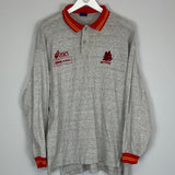 1995/96 ROMA L/S POLO SHIRT (M) ASICS - Cult Kits - Medium - Buy Vintage Football Shirts, Authentic Retro Football Shirts For Sale, Classic Football Shirts & Soccer Jersey