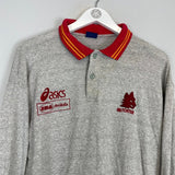1995/96 ROMA L/S POLO SHIRT (M) ASICS - Cult Kits - Medium - Buy Vintage Football Shirts, Authentic Retro Football Shirts For Sale, Classic Football Shirts & Soccer Jersey