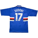 Buy 1995/96 Sampdoria Seedorf 17 Home Shirt (L) Asics ~ Free worldwide shipping available ~ Authentic Vintage Football Shirts from Cult Kits