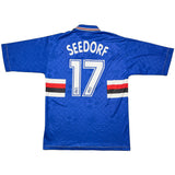 Buy 1995/96 Sampdoria Seedorf 17 Home Shirt (L) Asics ~ Free worldwide shipping available ~ Authentic Vintage Football Shirts from Cult Kits