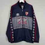 Shop 1995/96 SEVILLA TRACK JACKET (XXL) UMBRO, classic football shirts, vintage football shirts & retro soccer jerseys at Cult Kits