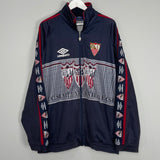 Shop 1995/96 SEVILLA TRACK JACKET (XXL) UMBRO, classic football shirts, vintage football shirts & retro soccer jerseys at Cult Kits