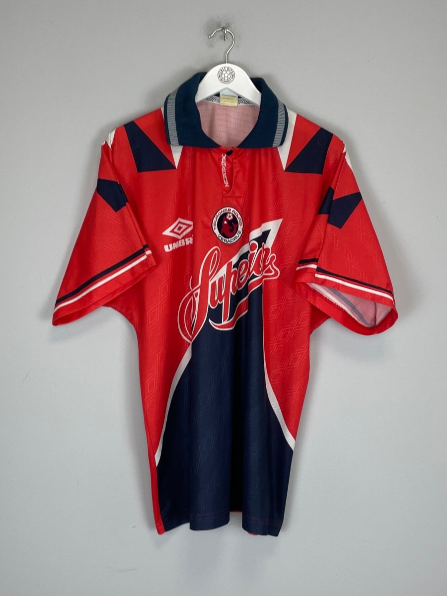 1995/96 TIBURONES VERACRUZ 19 HOME SHIRT (XL) UMBRO - Cult Kits - XL - Buy Vintage Football Shirts, Authentic Retro Football Shirts For Sale, Classic Football Shirts & Soccer Jersey