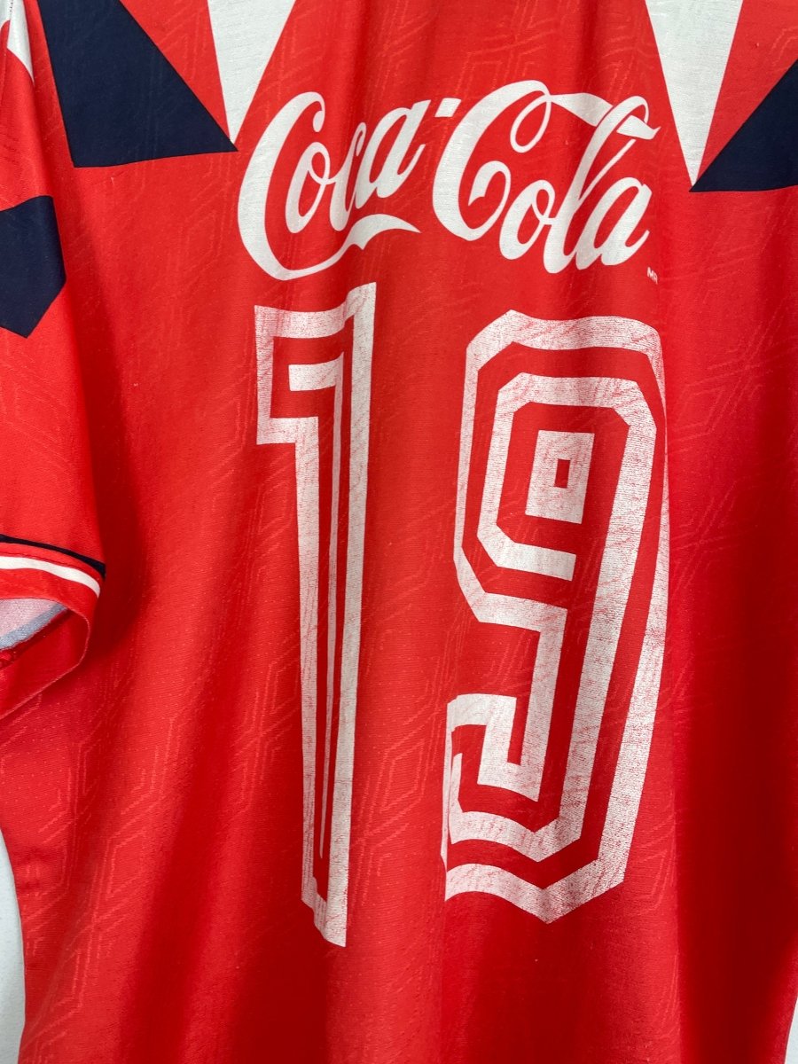 1995/96 TIBURONES VERACRUZ 19 HOME SHIRT (XL) UMBRO - Cult Kits - XL - Buy Vintage Football Shirts, Authentic Retro Football Shirts For Sale, Classic Football Shirts & Soccer Jersey