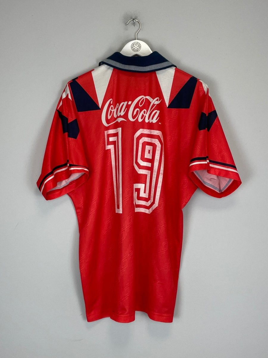1995/96 TIBURONES VERACRUZ 19 HOME SHIRT (XL) UMBRO - Cult Kits - XL - Buy Vintage Football Shirts, Authentic Retro Football Shirts For Sale, Classic Football Shirts & Soccer Jersey