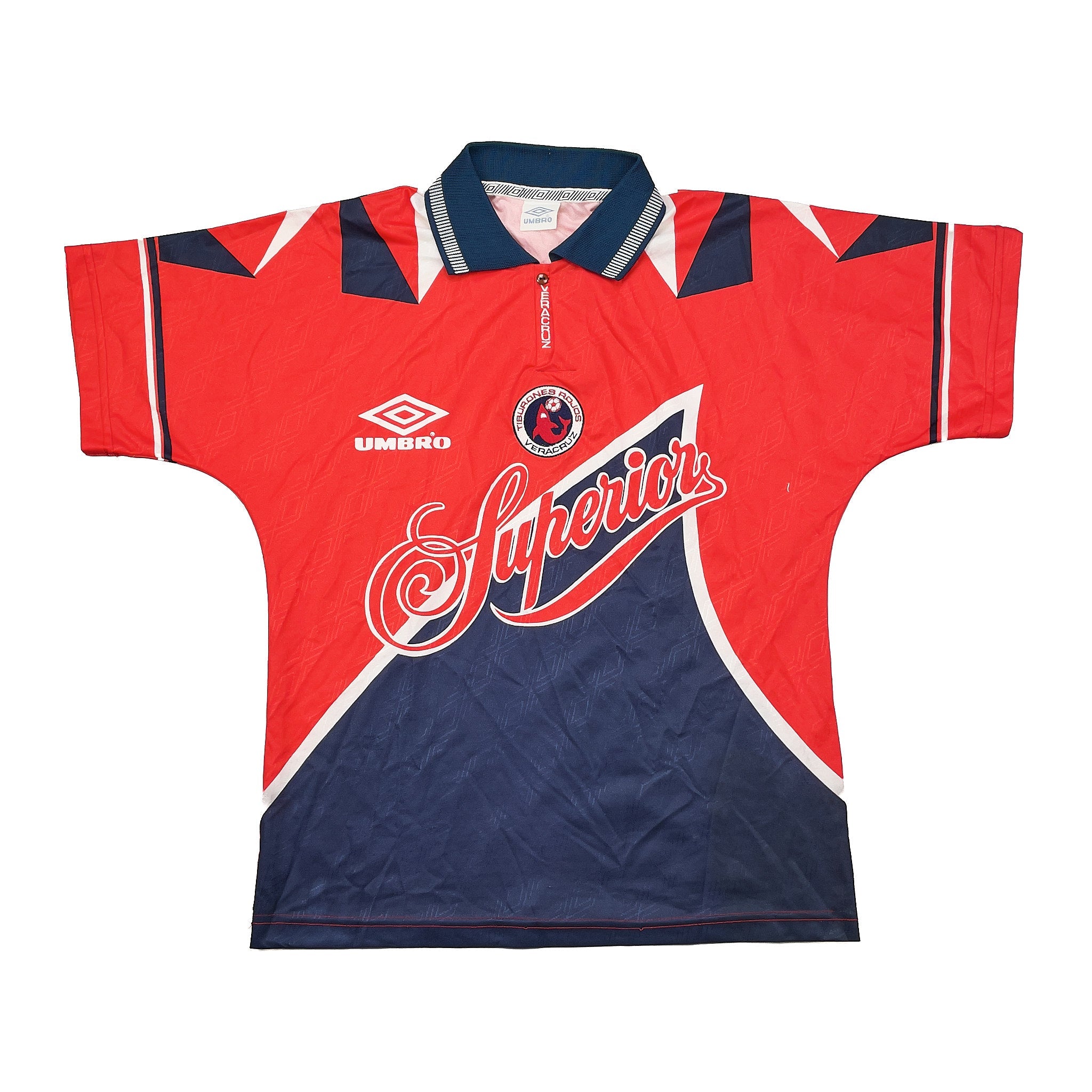 Buy 1995/96 TIBURONES VERACRUZ *SQUAD SIGNED* HOME SHIRT (M) UMBRO ~ Free worldwide shipping available ~ Authentic Vintage Football Shirts from Cult Kits