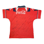 Buy 1995/96 TIBURONES VERACRUZ *SQUAD SIGNED* HOME SHIRT (M) UMBRO ~ Free worldwide shipping available ~ Authentic Vintage Football Shirts from Cult Kits