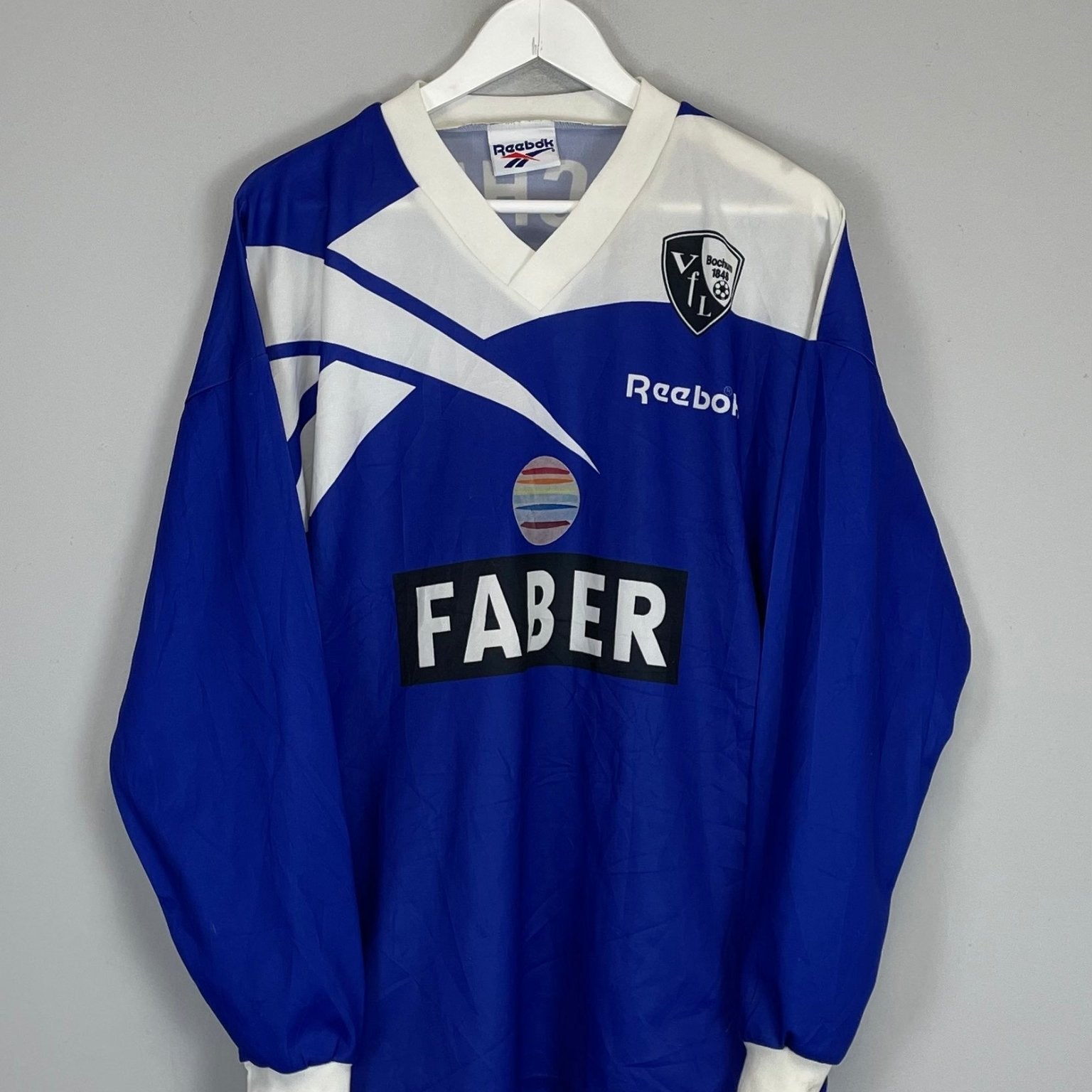 Shop 1995/96 VFL BOCHUM L/S HOME SHIRT (L) REEBOK, classic football shirts, vintage football shirts & retro soccer jerseys at Cult Kits